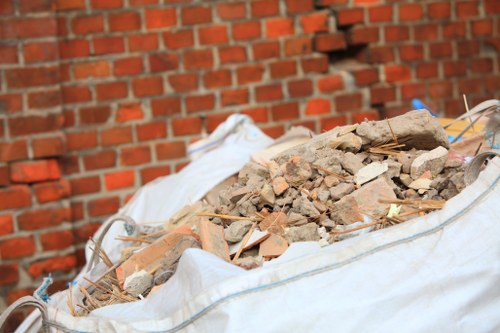 Professional team assessing a loft space