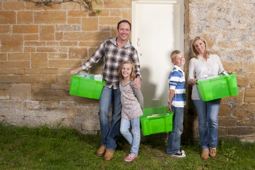 Professional crew handling house clearance
